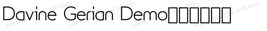 Davine Gerian Demo字体转换